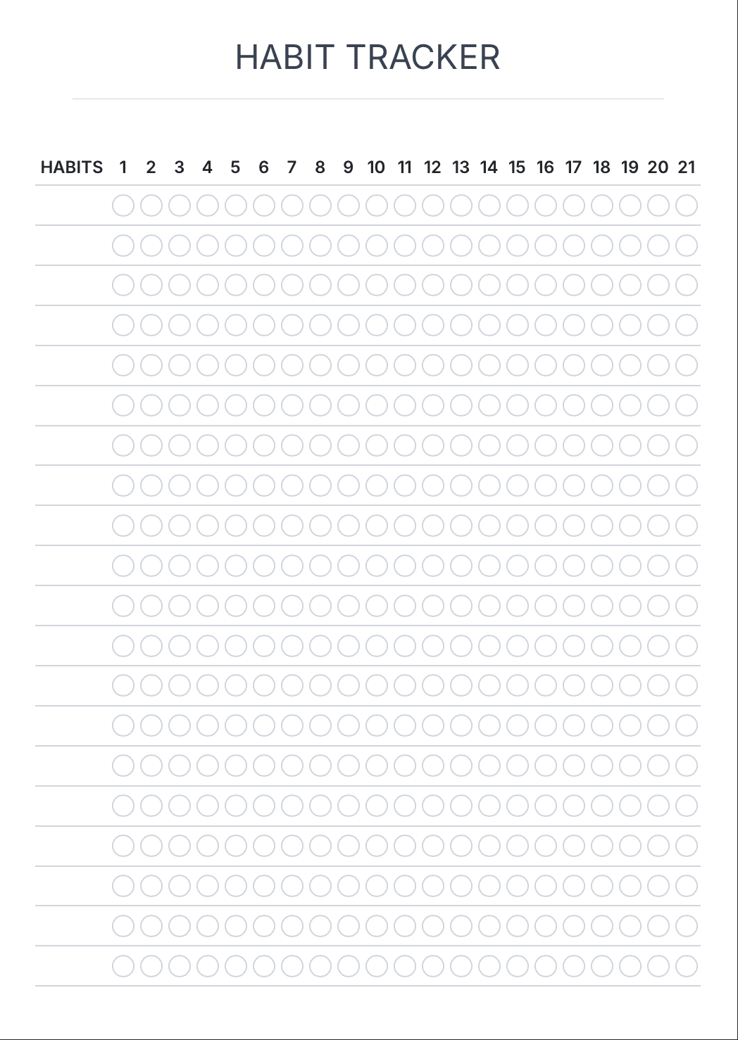 Monthly Tracker